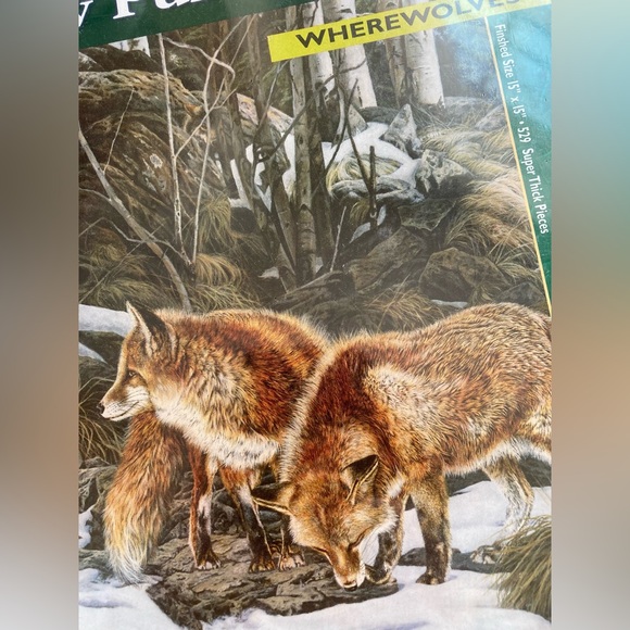 World’s Most Difficult Double Sided Puzzle “Wherewolves” Fox and Wolves Puzzle - Picture 11 of 11